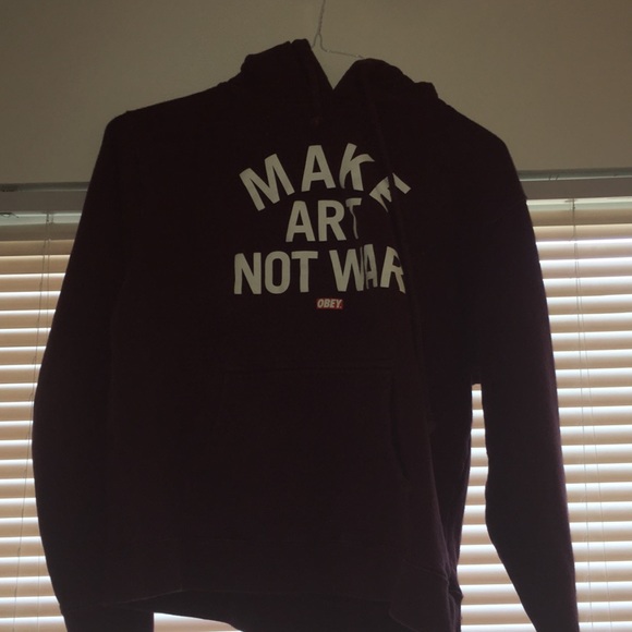 Make art not war Obey hoodie - Picture 1 of 1